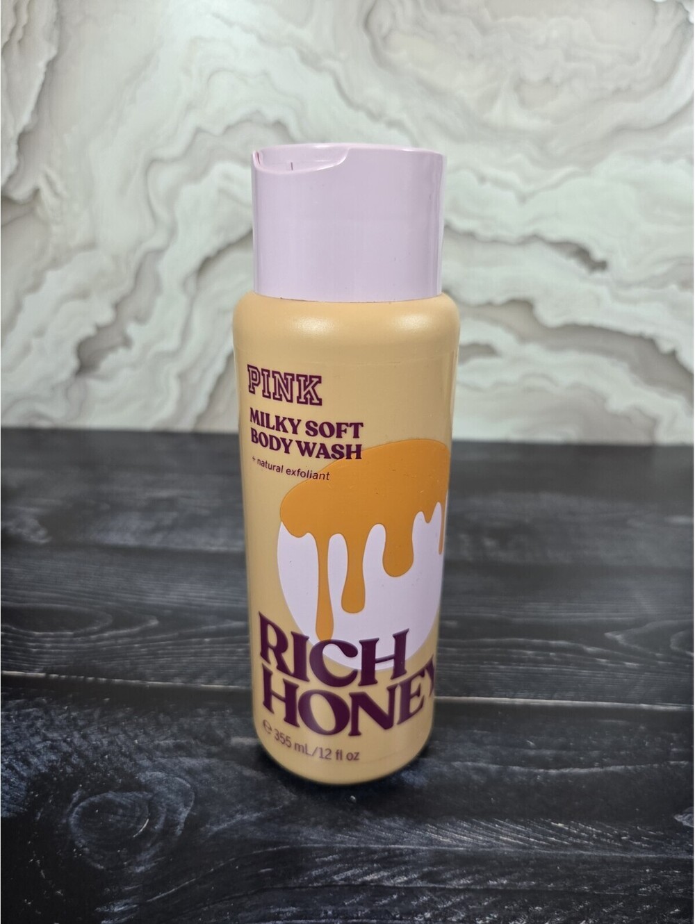 VICTORIA'S SECRET PINK RICH HONEY MILKY SOFT BODY WASH EXFOLIANT 12 oz NEW